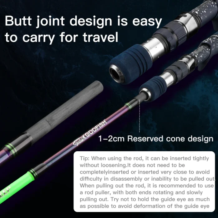 GOOFISH Monster Deep 7ft Spinning Jig PE5-8 1000g 2pc Dead Lift 25kg - Image 2