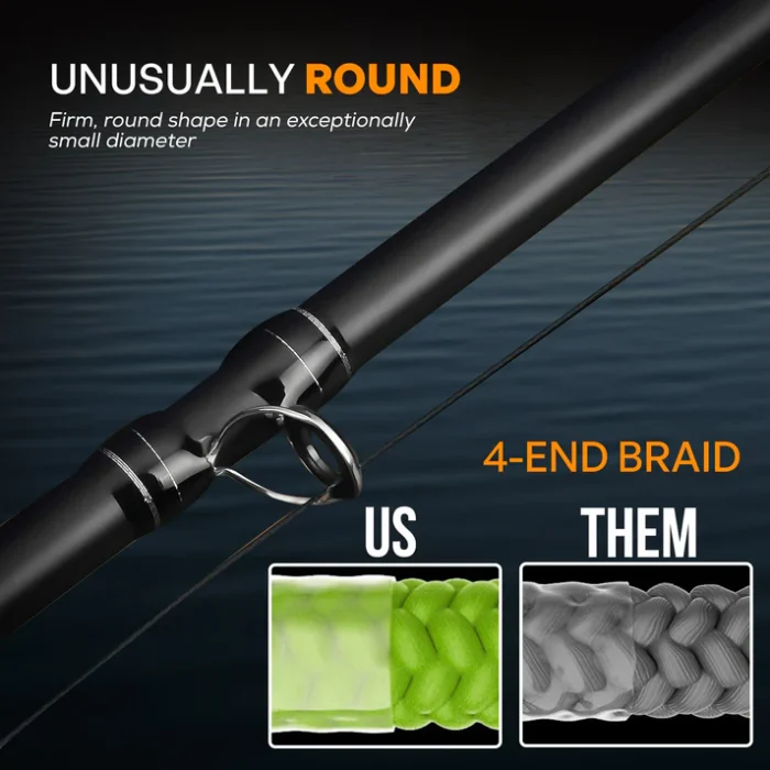 Fins Wind Tamer Black Braid 300 Yards – 20Lbs – 65Lbs Colour Pitch Black - Image 4