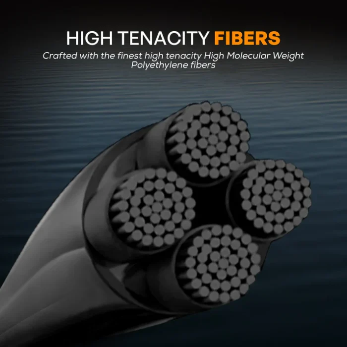 Fins Wind Tamer Black Braid 300 Yards – 20Lbs – 65Lbs Colour Pitch Black - Image 3