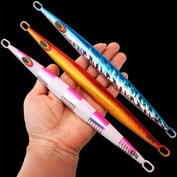 5pcs Premium Speed Jigging Fishing Lure - High-Density Jig for Saltwater, Rapid Sinking, Advanced Casting Design - Image 3