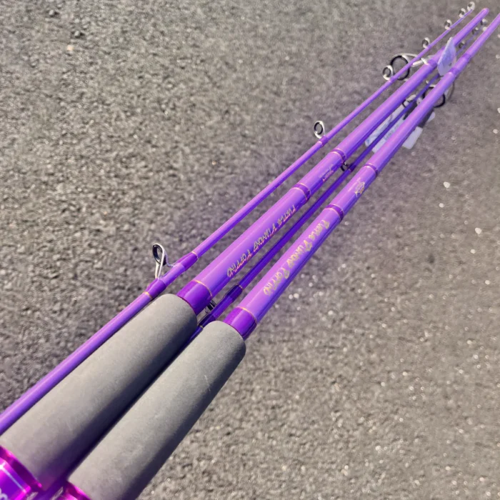 GOOFISH® Purple Diamond  Rod -9.2'(approx 280cm) 2 Piece Solid Nano Tip Japan Fuji Saltwater Popping Spinning Rod 30KG Dead Lift - Image 2