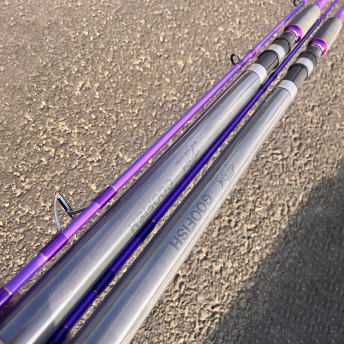 GOOFISH® Purple Diamond  Rod -9.2'(approx 280cm) 2 Piece Solid Nano Tip Japan Fuji Saltwater Popping Spinning Rod 30KG Dead Lift - Image 3